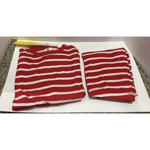 Children’s Pajama Set Red And White Stripe Size 10 (2 pieces)